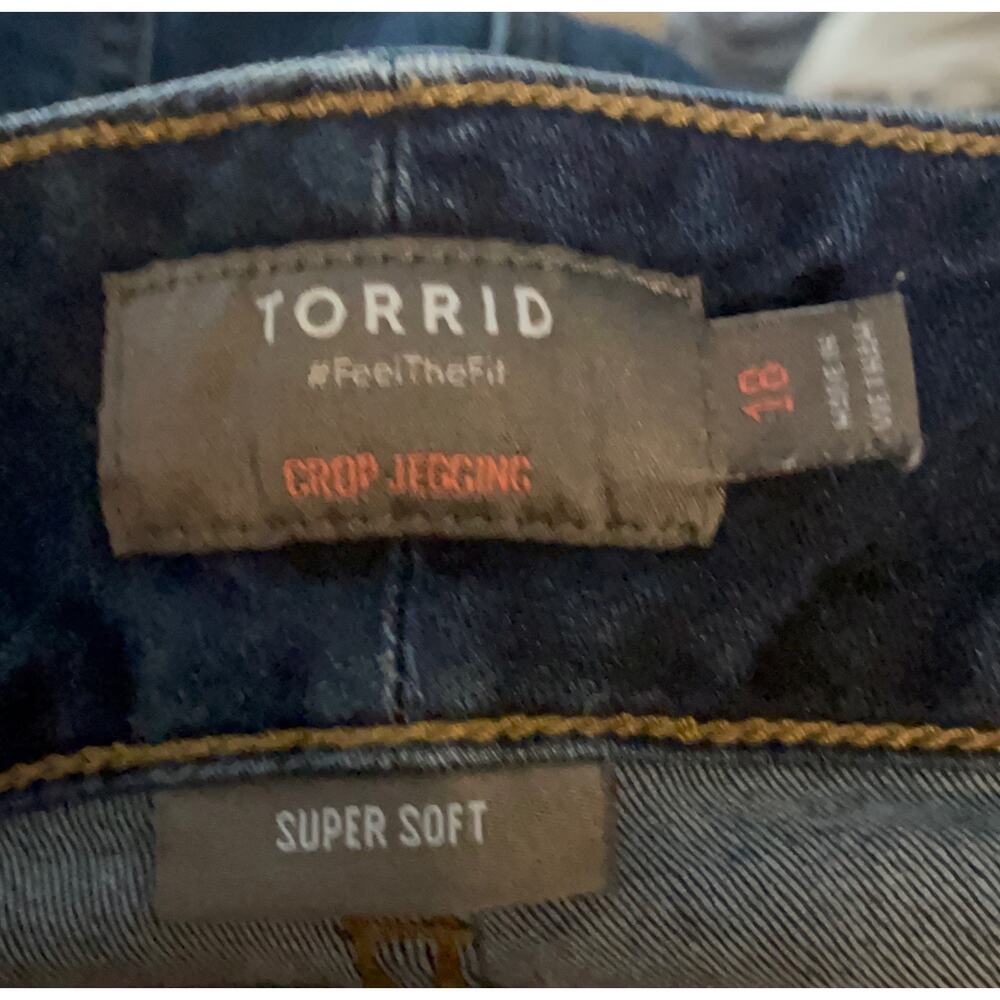 Torrid Women's Crop Jegging Skinny  High-Rise Jeans Size 18 - Picture 7 of 8